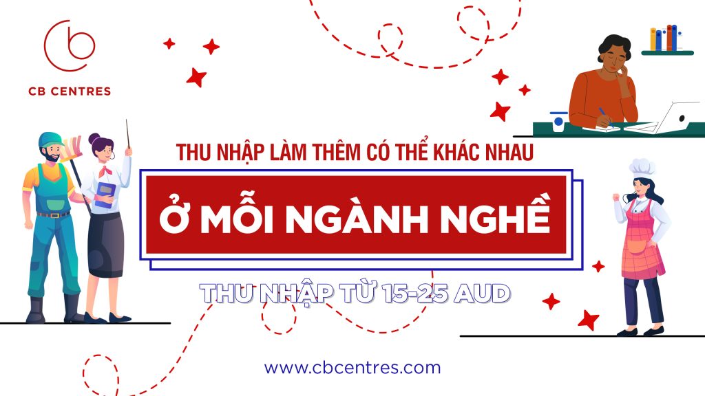 Thu nhập làm thêm có thể khác nhau ở mỗi ngành nghề