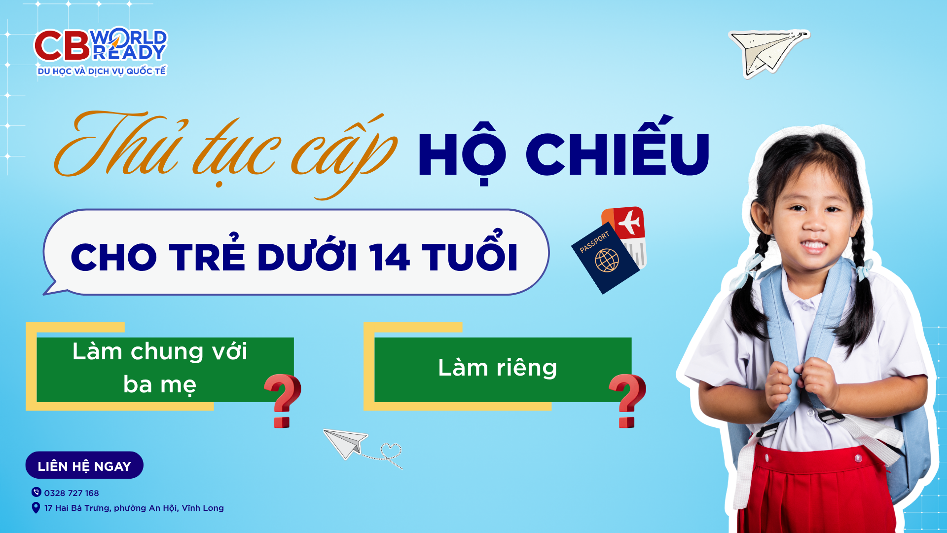 Thủ Tục Cấp Hộ Chiếu Cho Trẻ Em Dưới 14 Tuổi